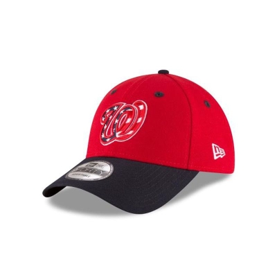 Red Washington Nationals Hat - New Era MLB Alt The League 9FORTY Adjustable Caps USA1927463